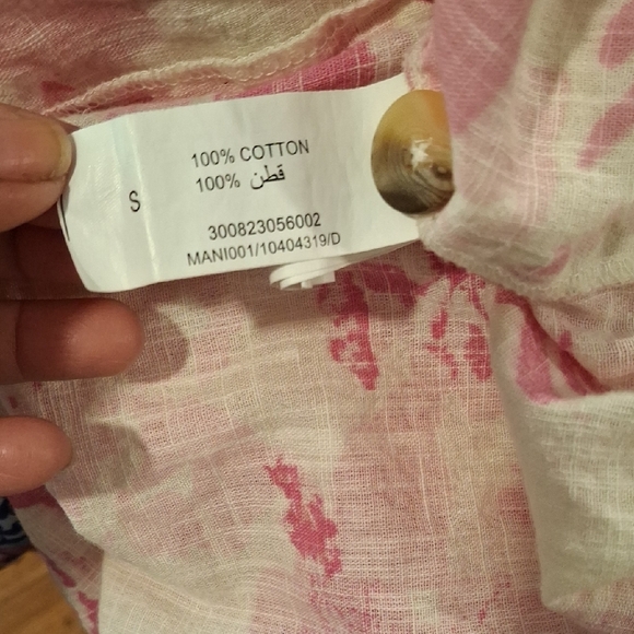 Bombay Pink Sundress with Bell Sleeves and Crew Neck Size S - Picture 6 of 6